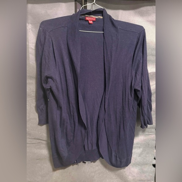 Merona Deep Blue Women's Cardigan - Picture 4 of 6